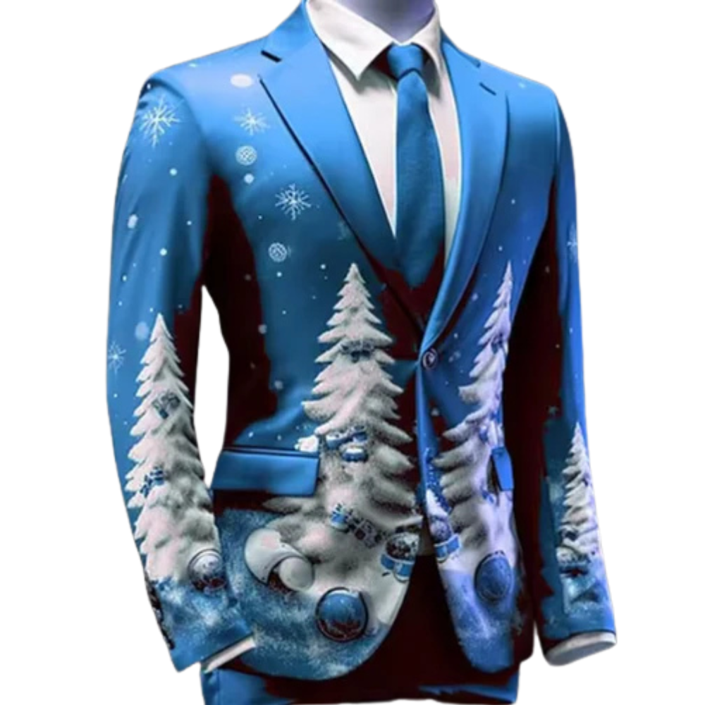 Festive Christmas Costume With Winter Design