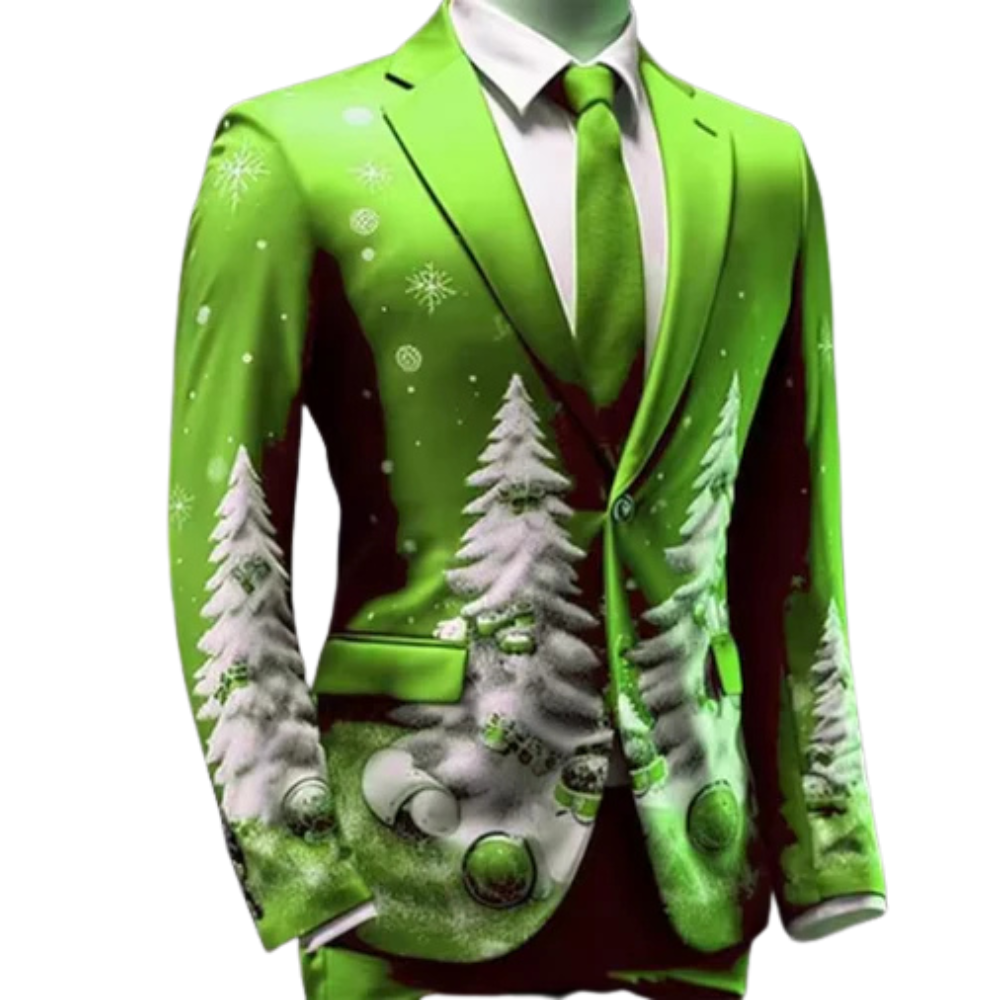 Festive Christmas Costume With Winter Design