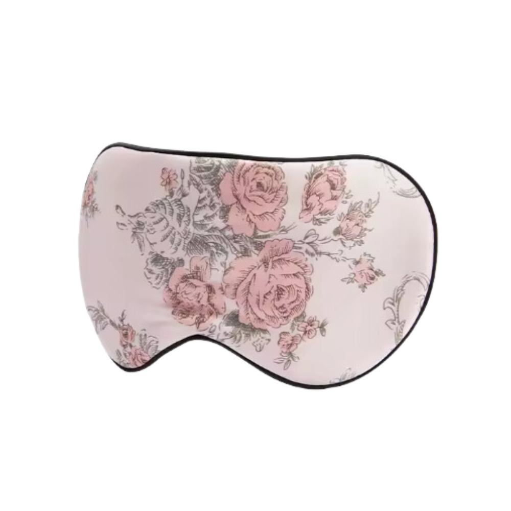 Floral Pattern Natural Pure Mulberry Silk Sleeping Mask