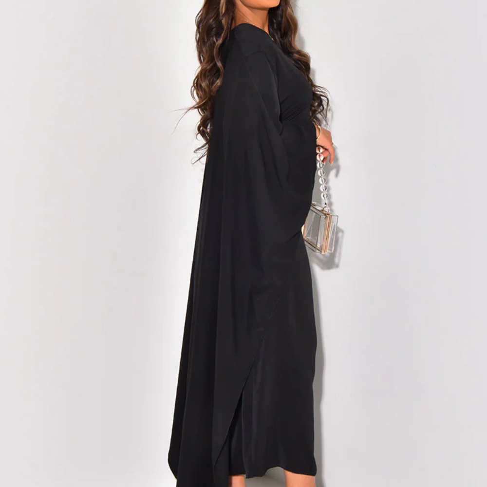 Flowing Cape Dress