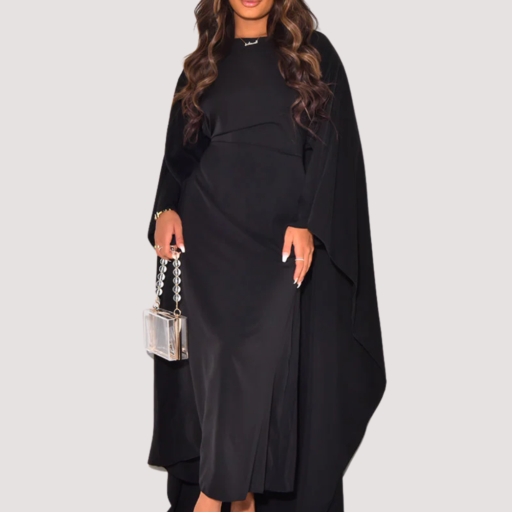 Flowing Cape Dress