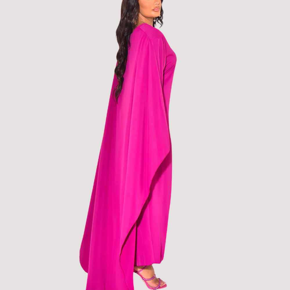 Flowing Cape Dress