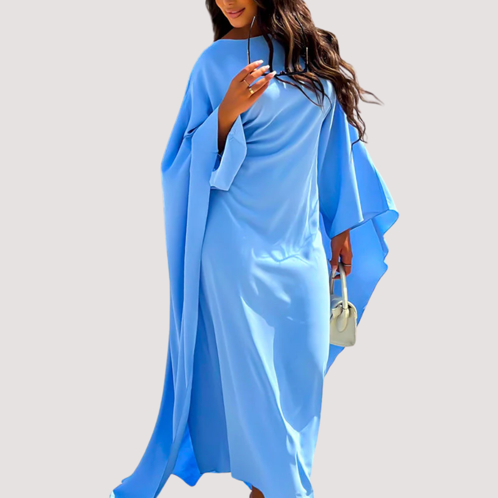 Flowing Cape Dress