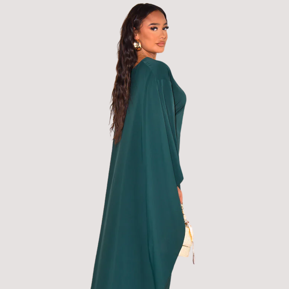 Flowing Cape Dress