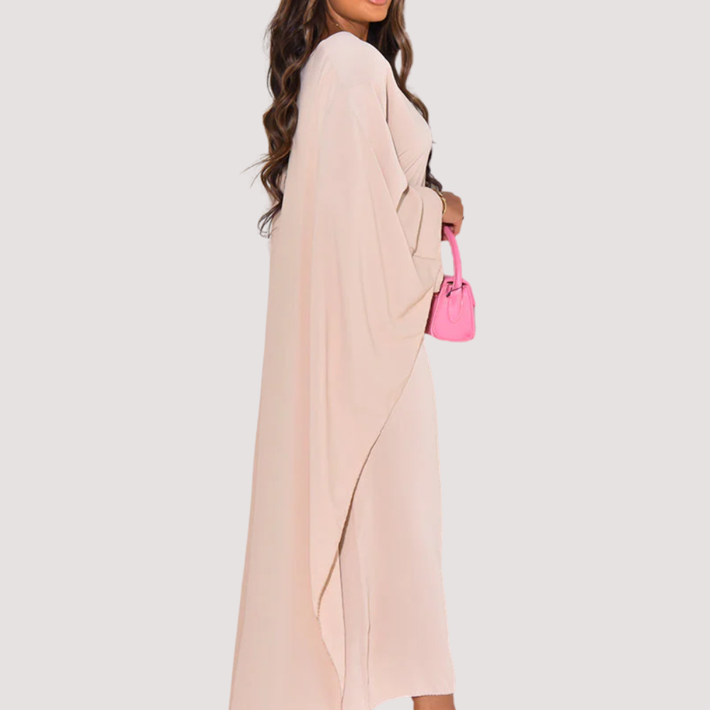 Flowing Cape Dress