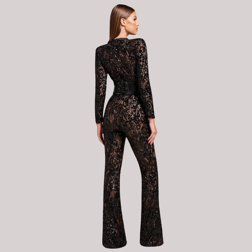 Glamorous Sequin Lace Jumpsuit