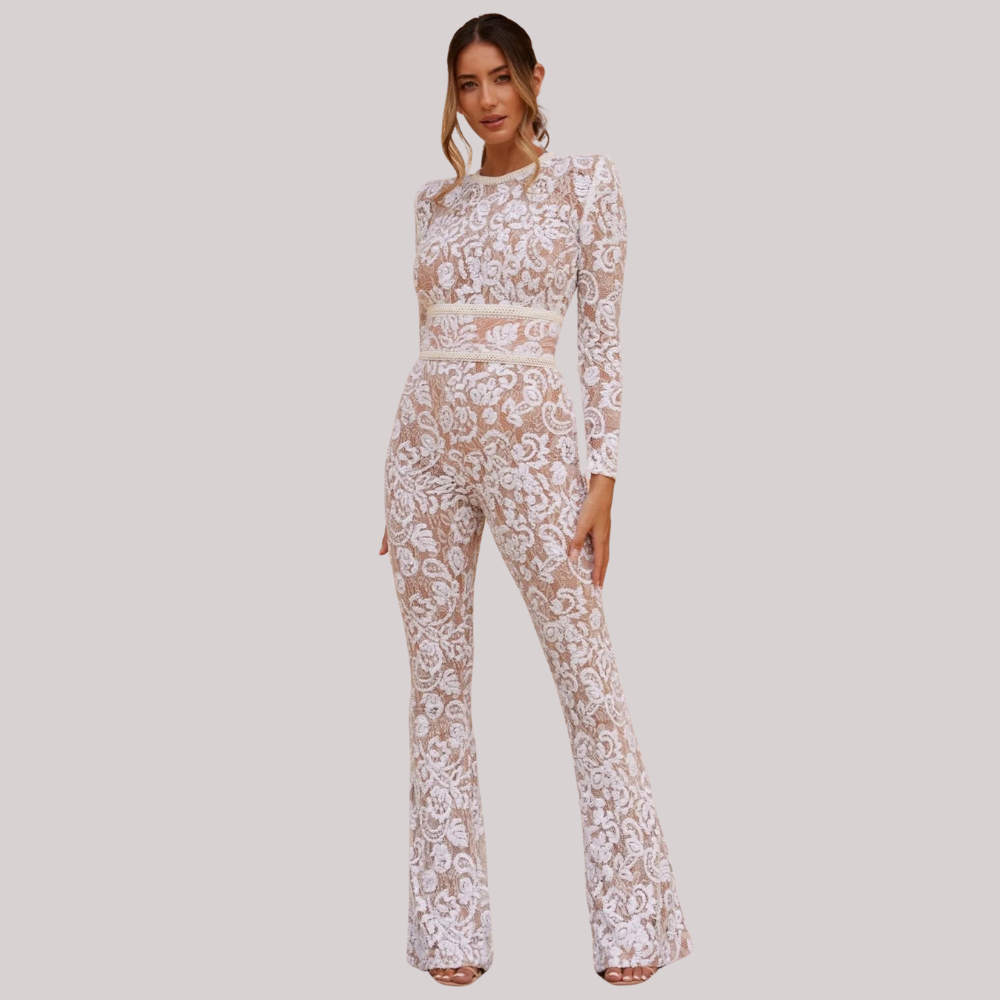 Glamorous Sequin Lace Jumpsuit