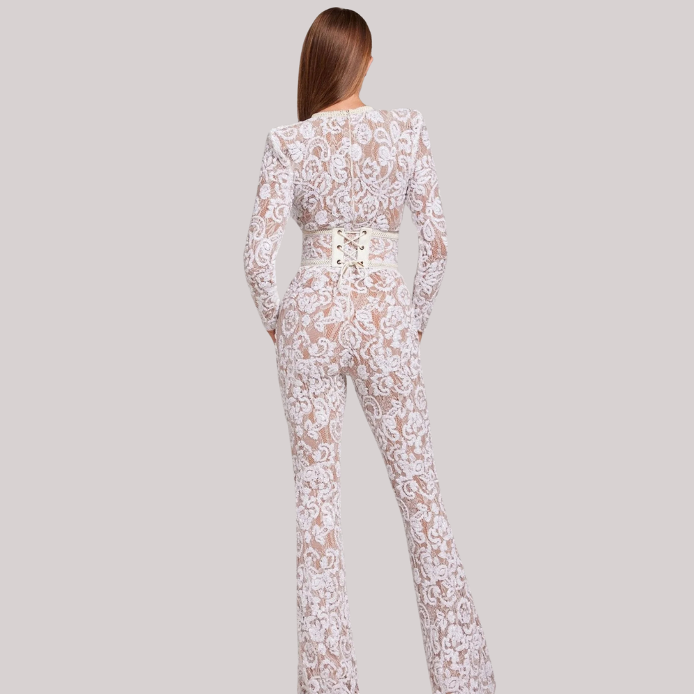 Glamorous Sequin Lace Jumpsuit