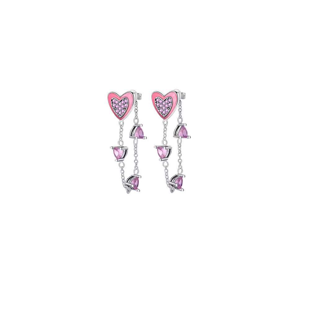 Heart Chain Earrings