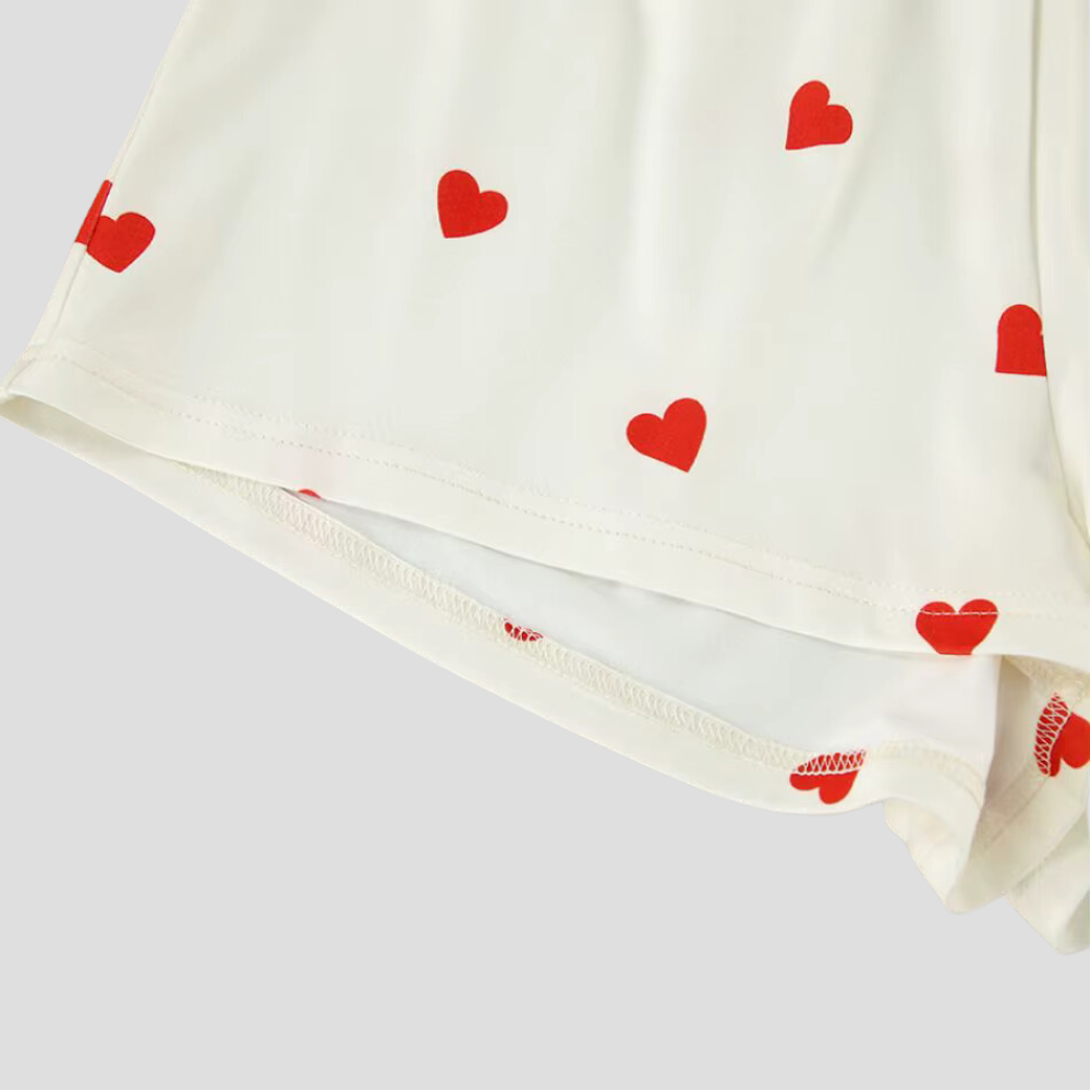 Heart Print Comfort Sleepwear Set