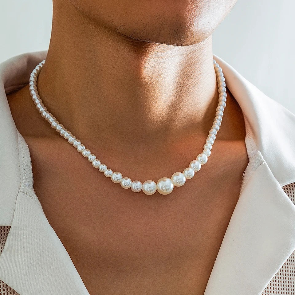 Aqua Pearl Necklace