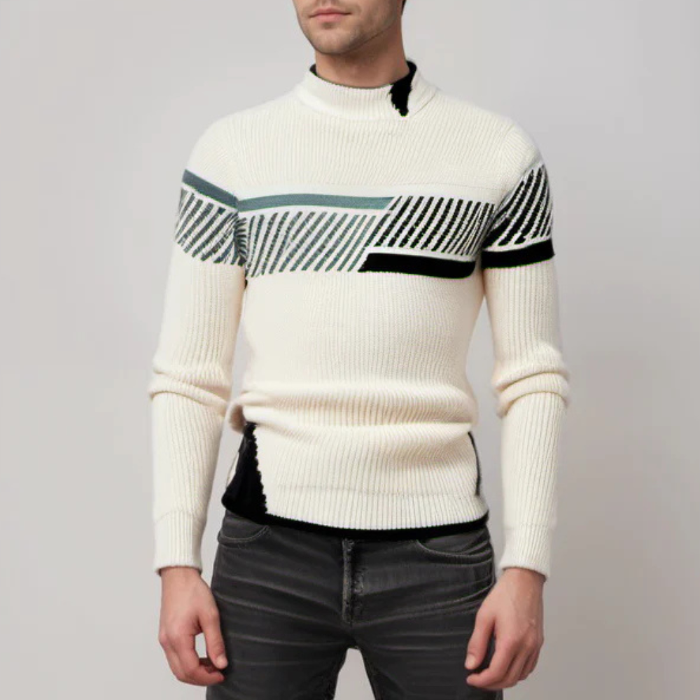 Men's Knitted Sweater Soft Cotton Blend