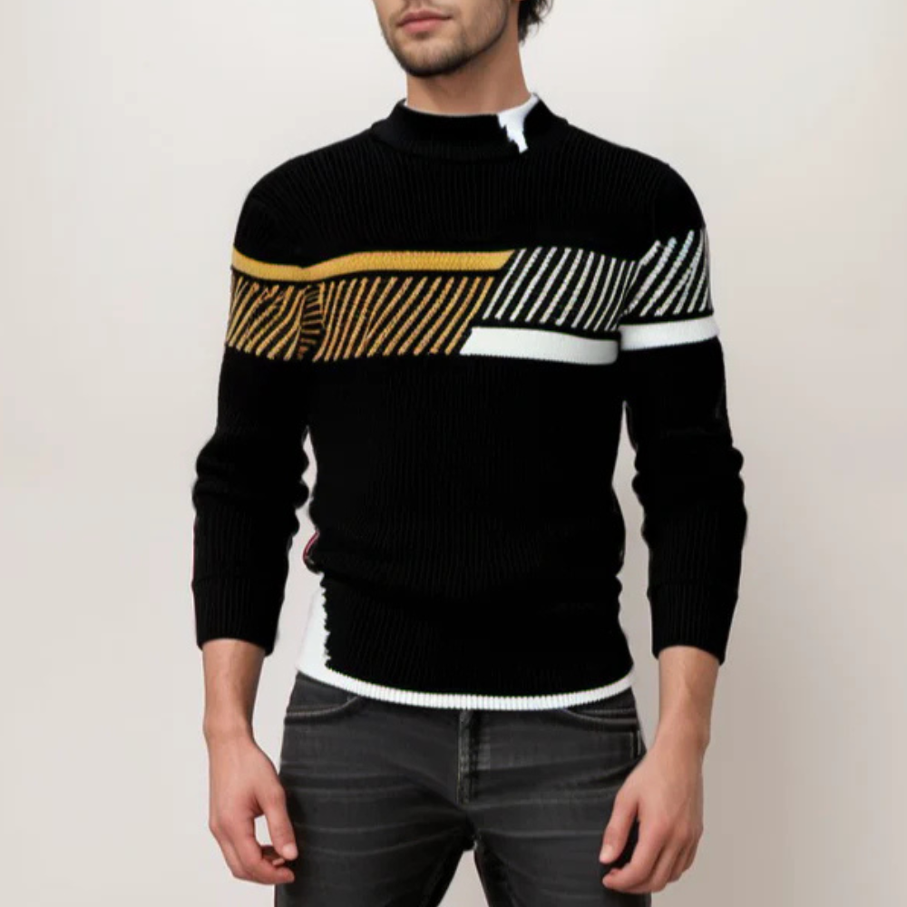 Men's Knitted Sweater Soft Cotton Blend