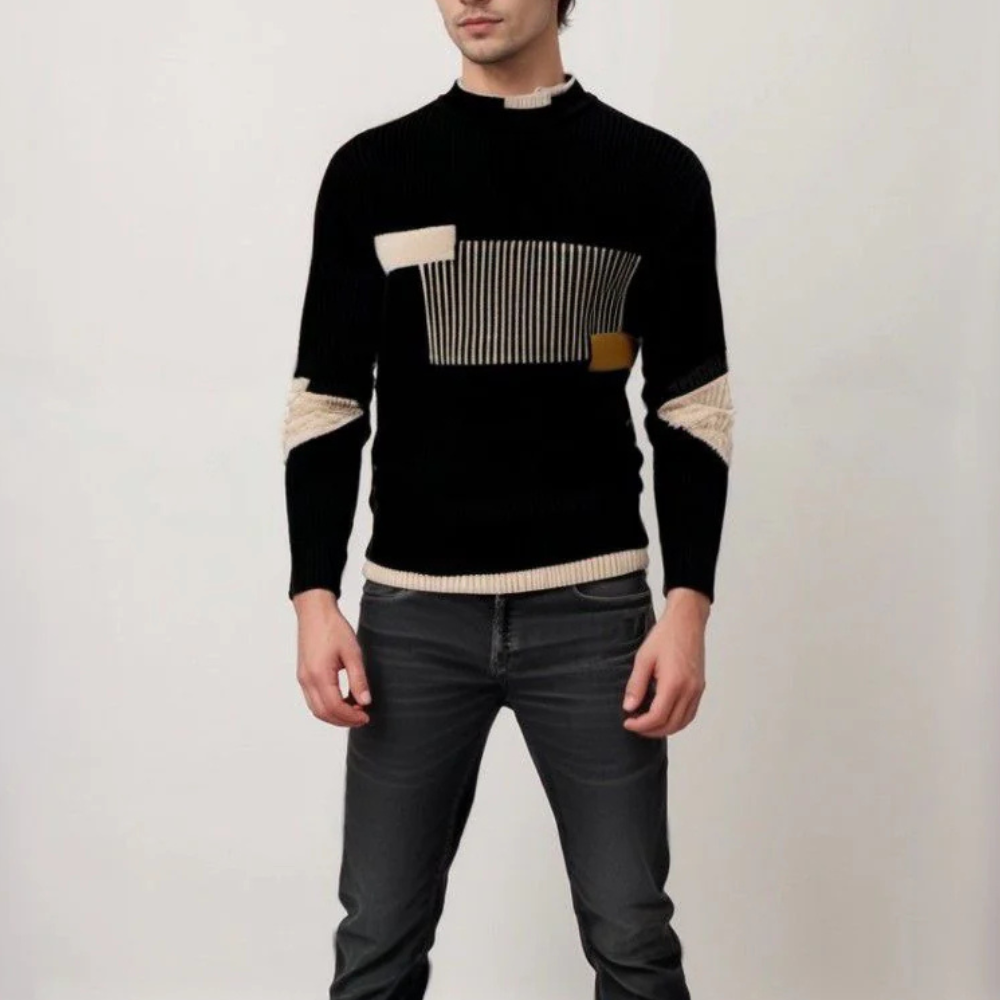 Men's Knitted Sweater Soft Cotton Blend