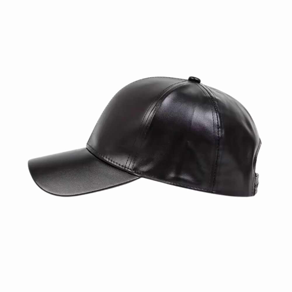 Leather Baseball Cap