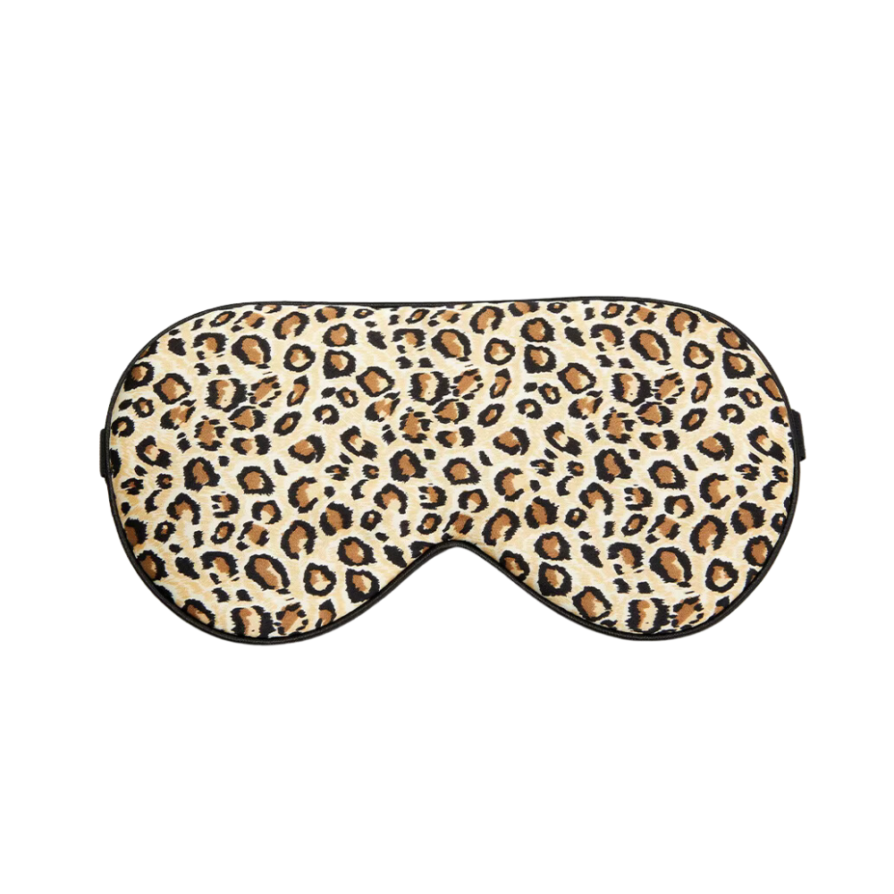 Leopard Pattern Natural Pure Mulberry Silk Sleeping Mask