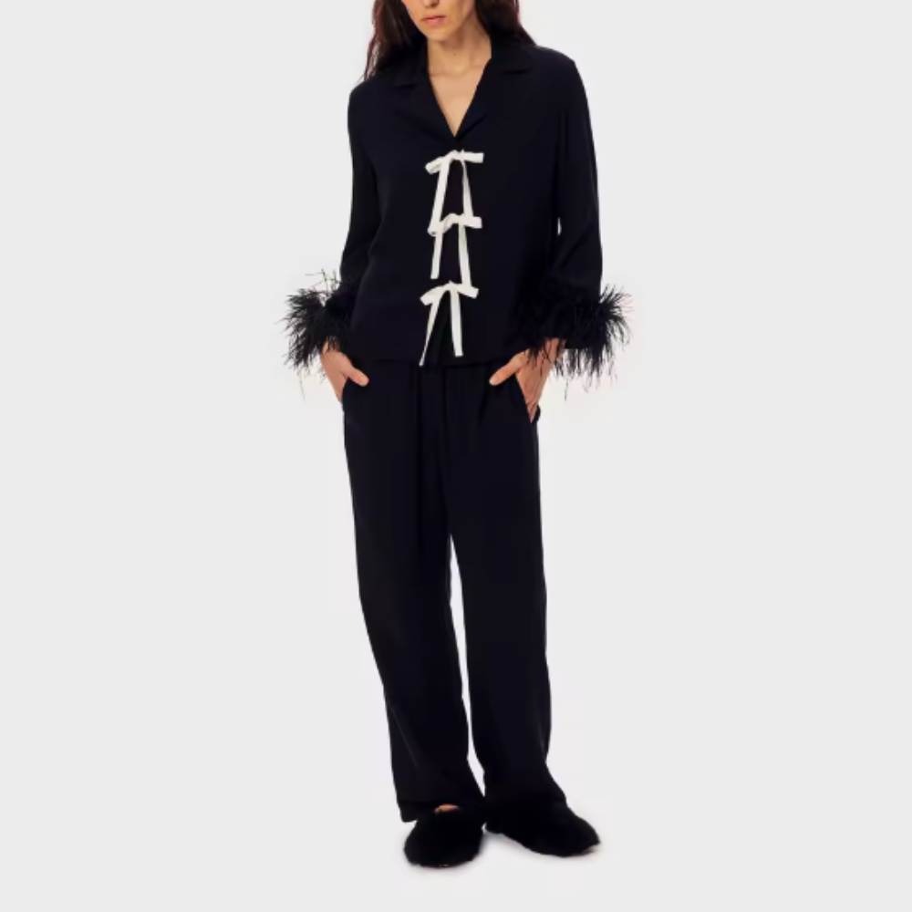 Long Sleeve Feather PJ Set