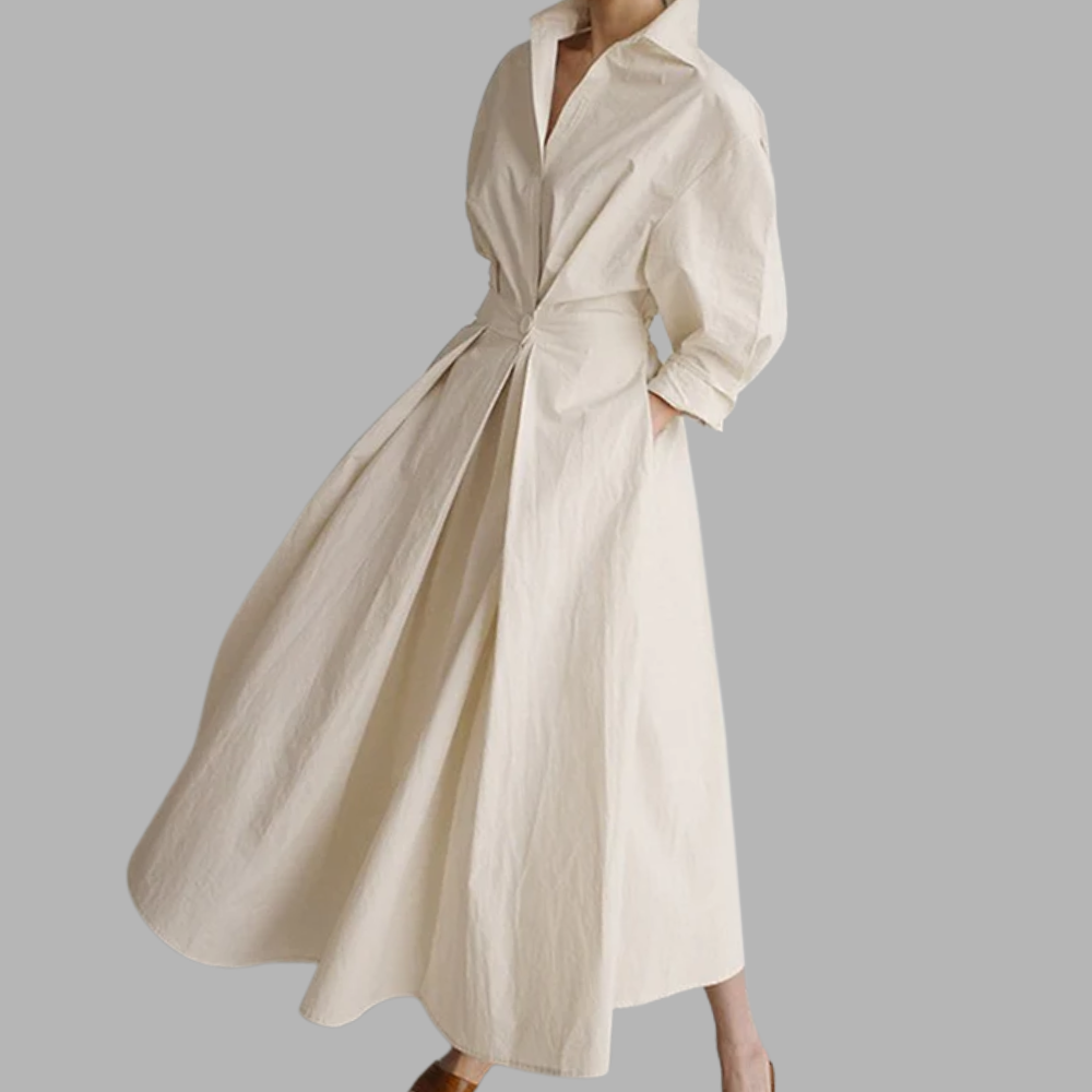 Long Sleeve Cotton Dress