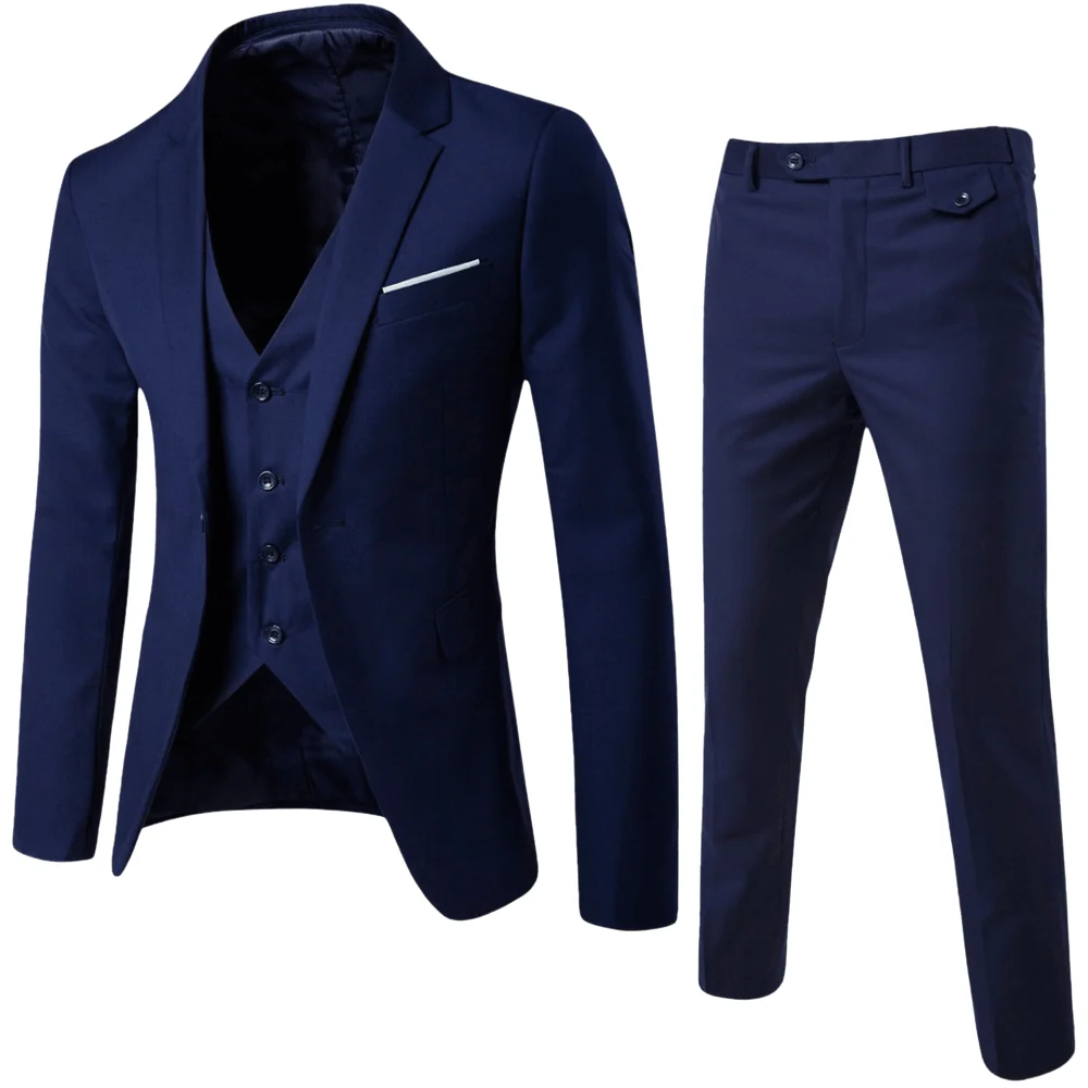 Luxurious 3-Piece Men's Suit