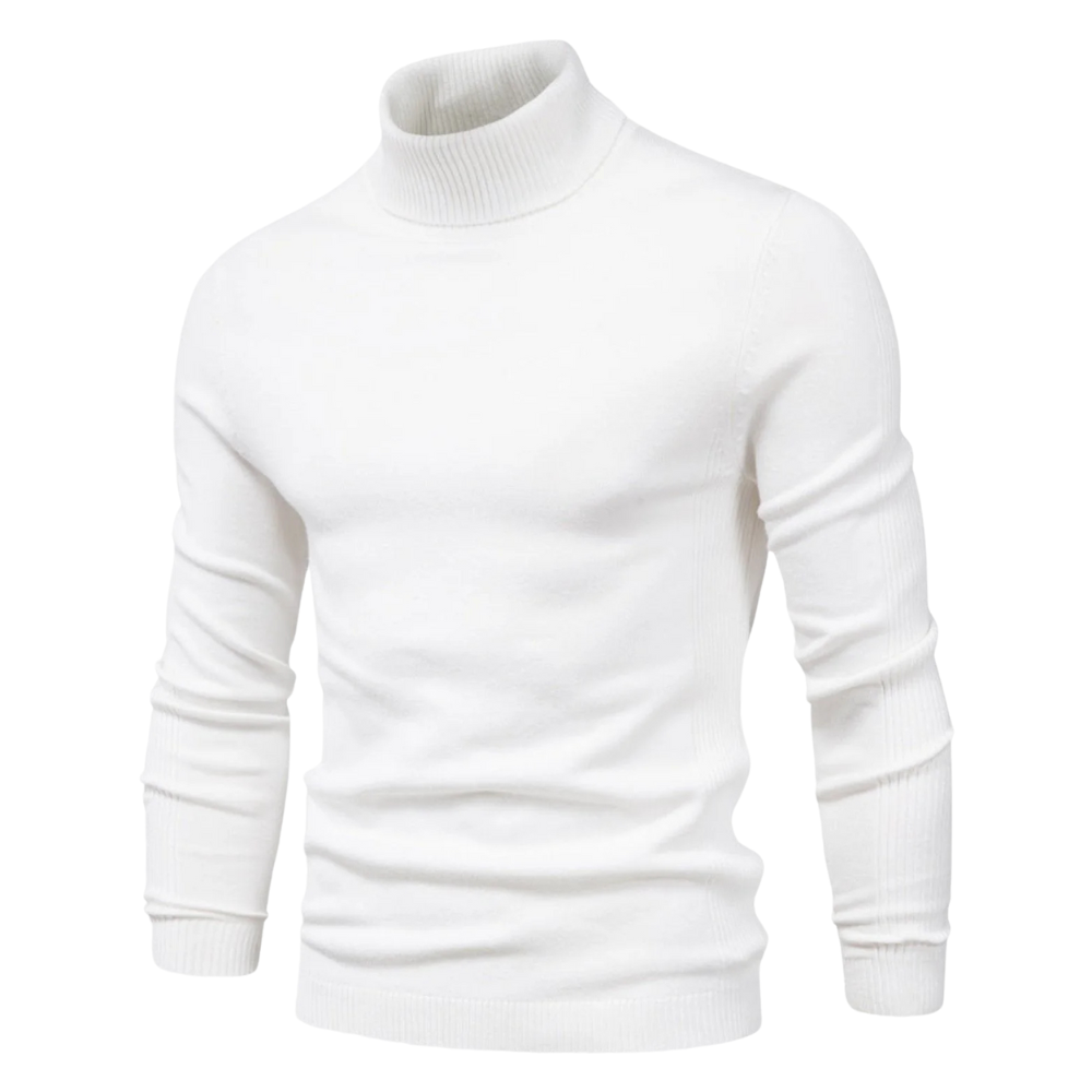 Luxurious Wool Blend Men's Turtleneck