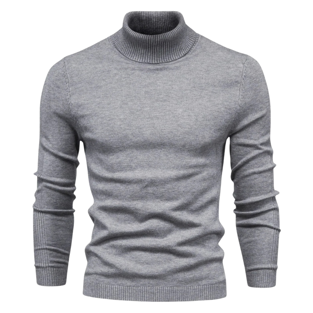 Luxurious Wool Blend Men's Turtleneck