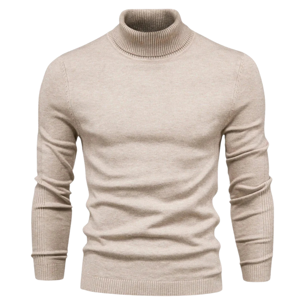 Luxurious Wool Blend Men's Turtleneck