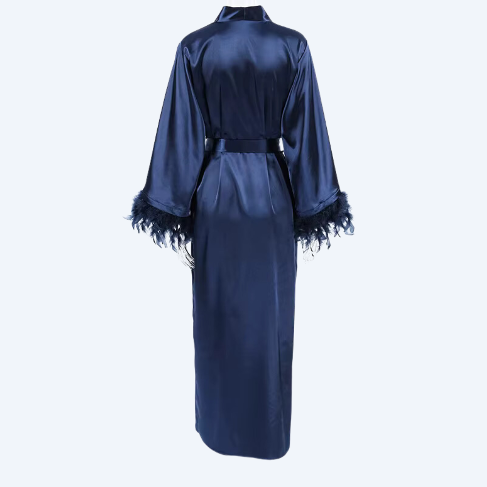 Maxi Feather Sleeve Night Robe