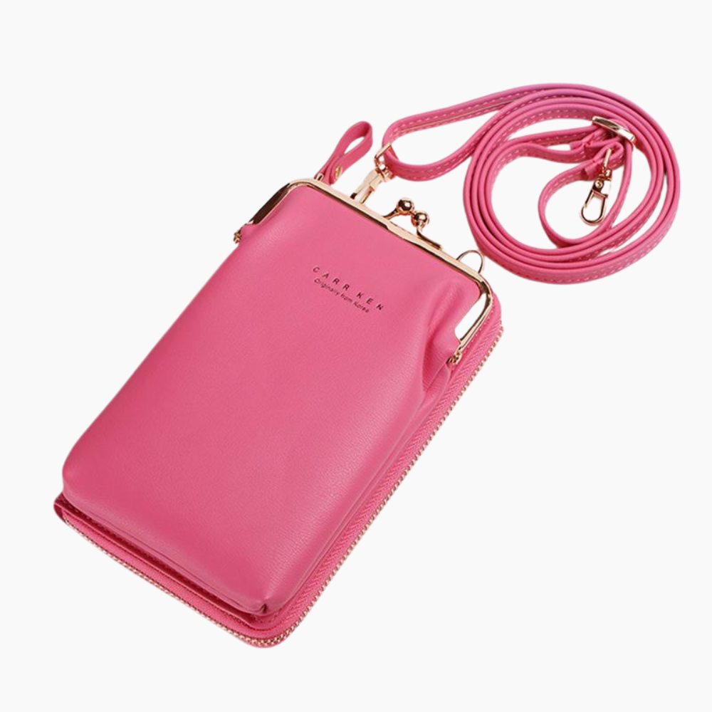 Multifunctional Large Capacity Kiss-Lock Phone Bag