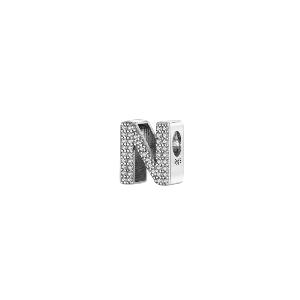 A-Z Letter Stone Charm (N)