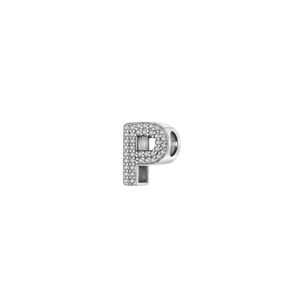 A-Z Letter Stone Charm (P)