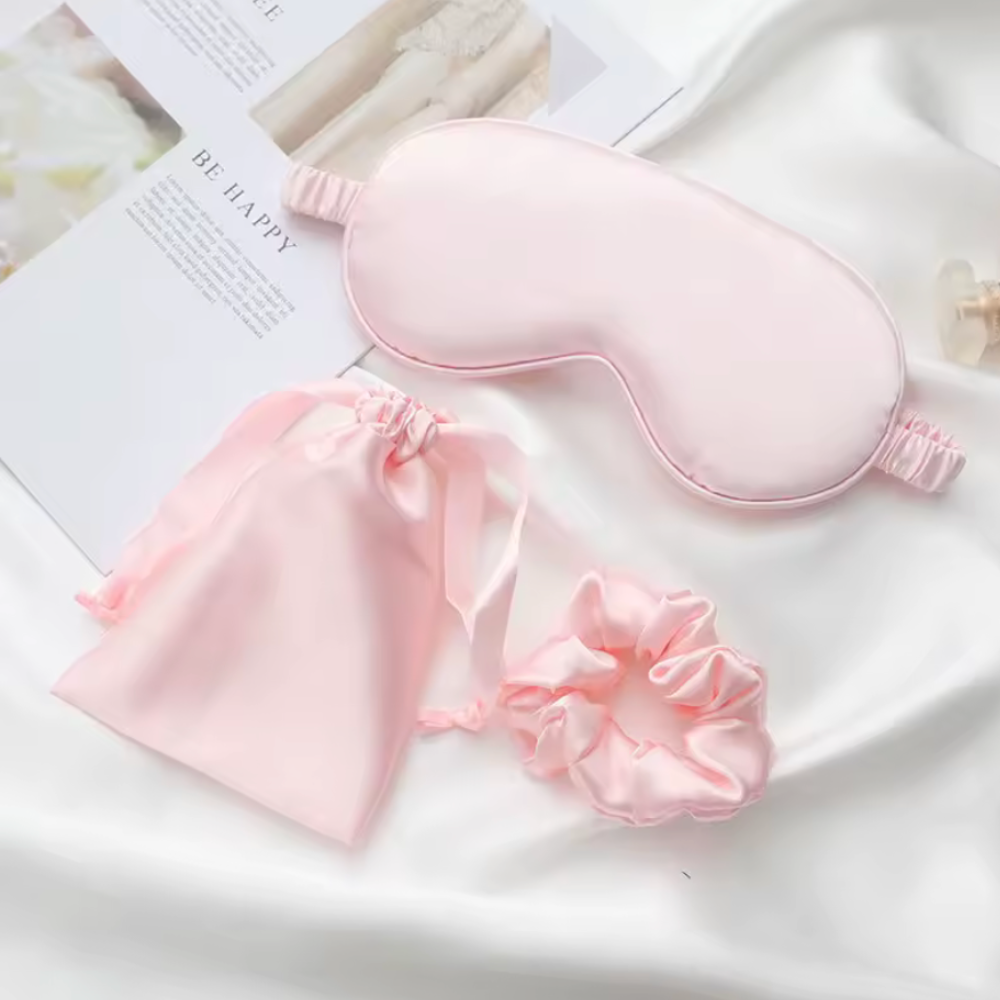 3Pcs Set Silk Skin-Friendly Beauty Sleep Set