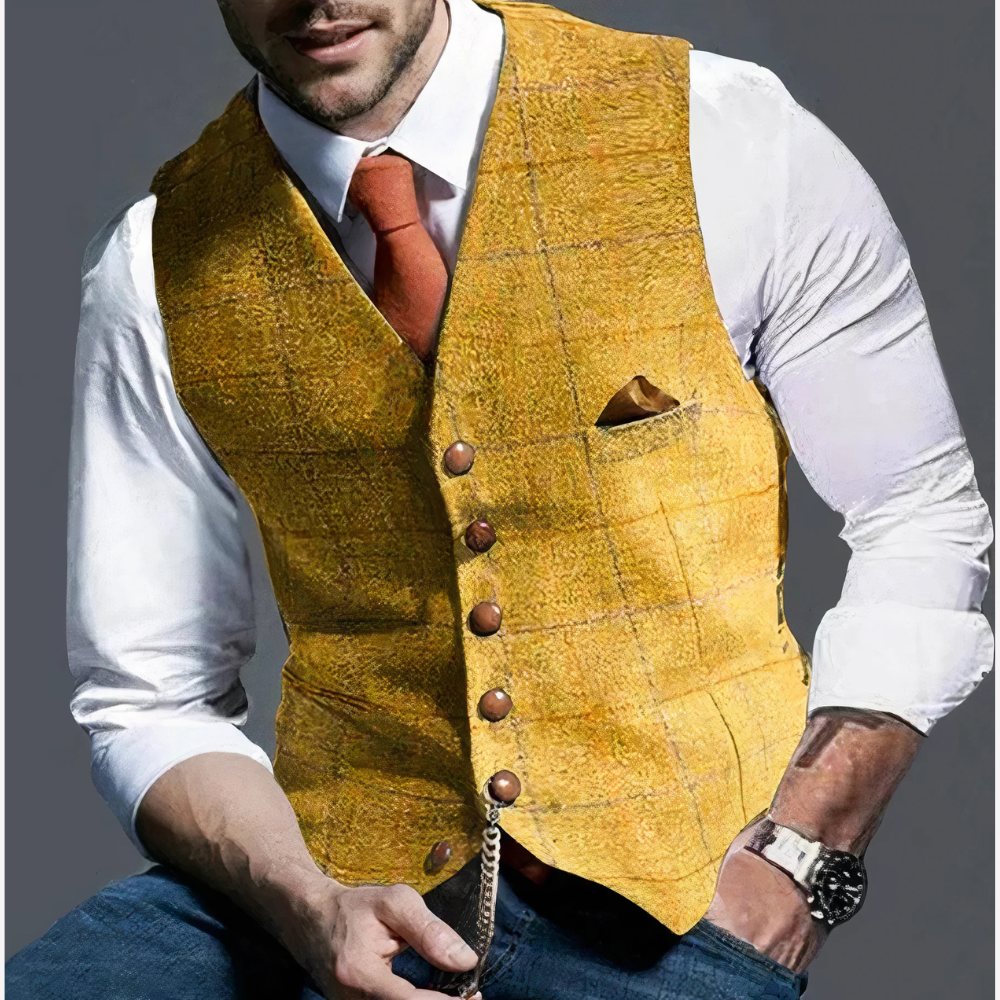 Plaid Vest for Men