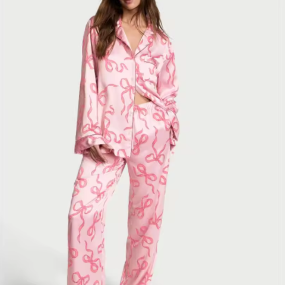 Print Loungewear Silk Set