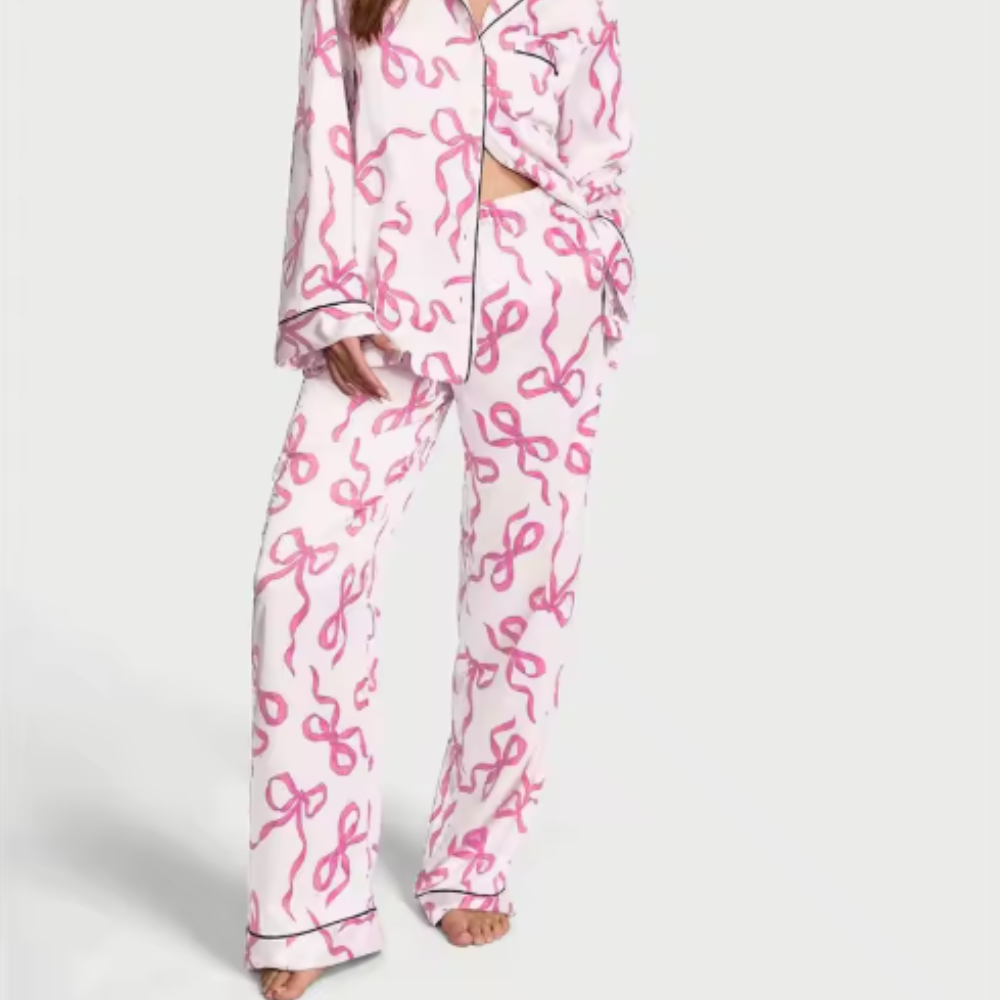 Print Loungewear Silk Set