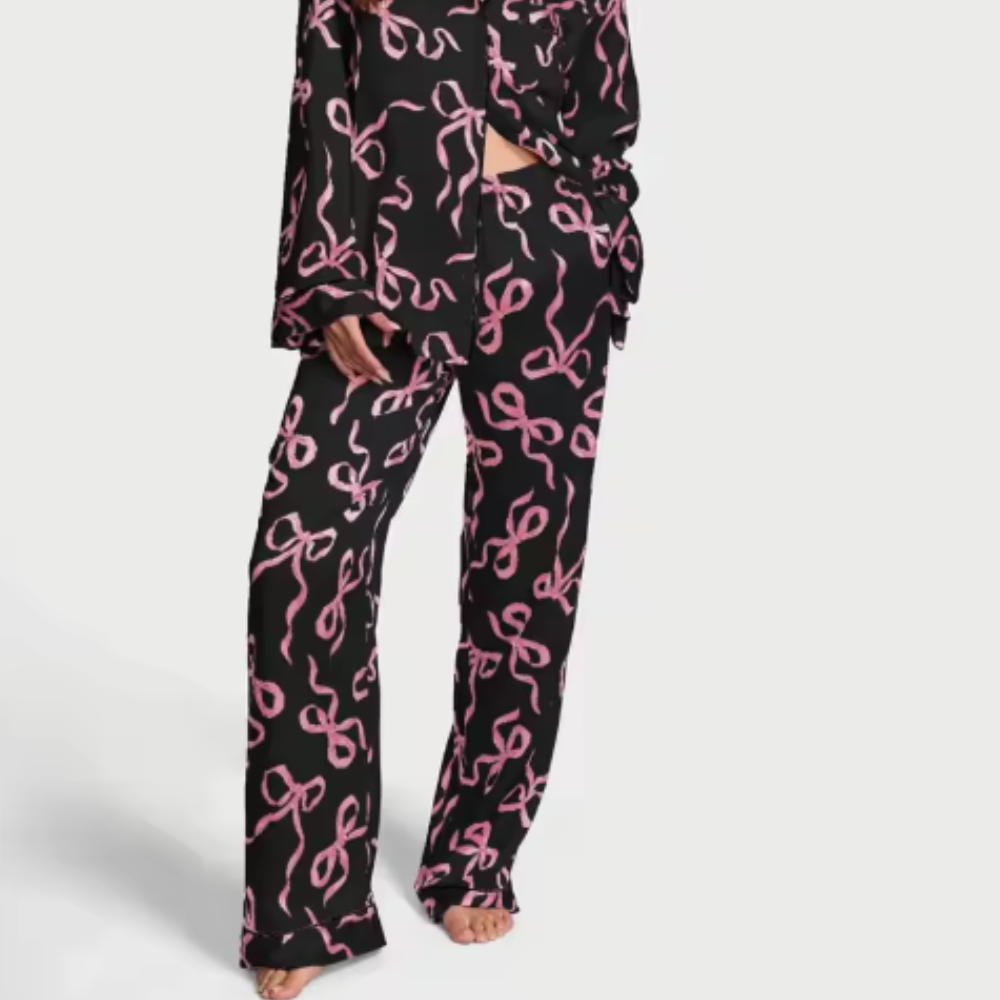 Print Loungewear Silk Set