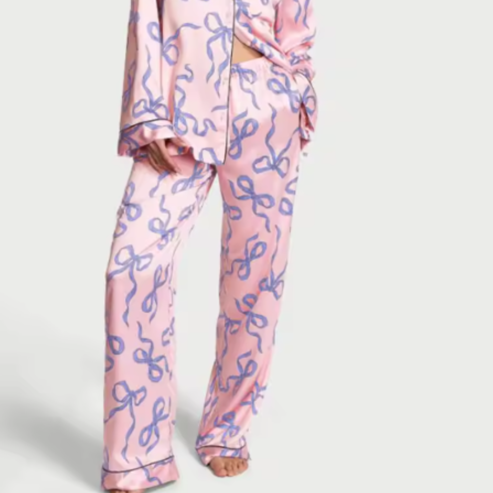 Print Loungewear Silk Set