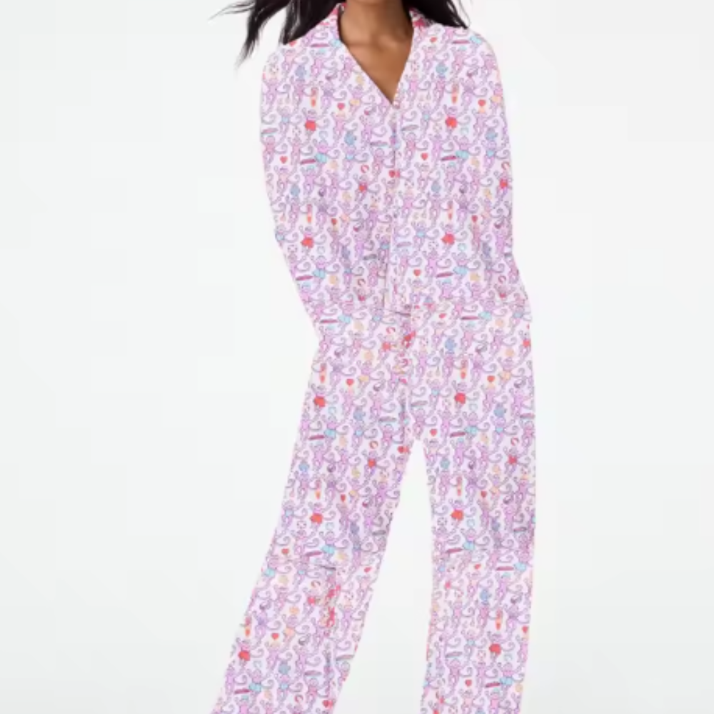 Printed Long Sleeve PJ Set