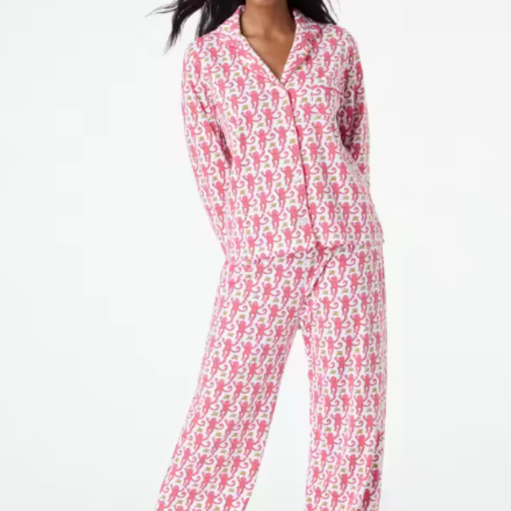 Printed Long Sleeve PJ Set