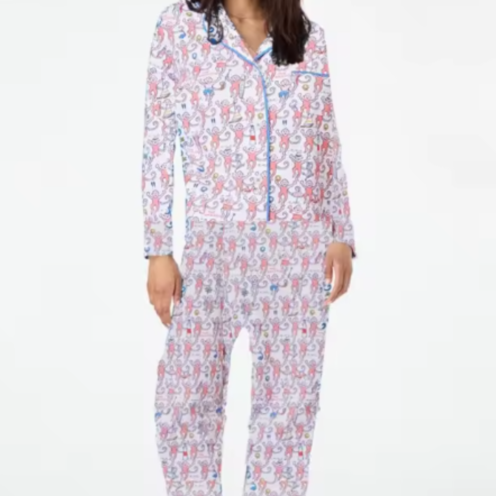 Printed Long Sleeve PJ Set