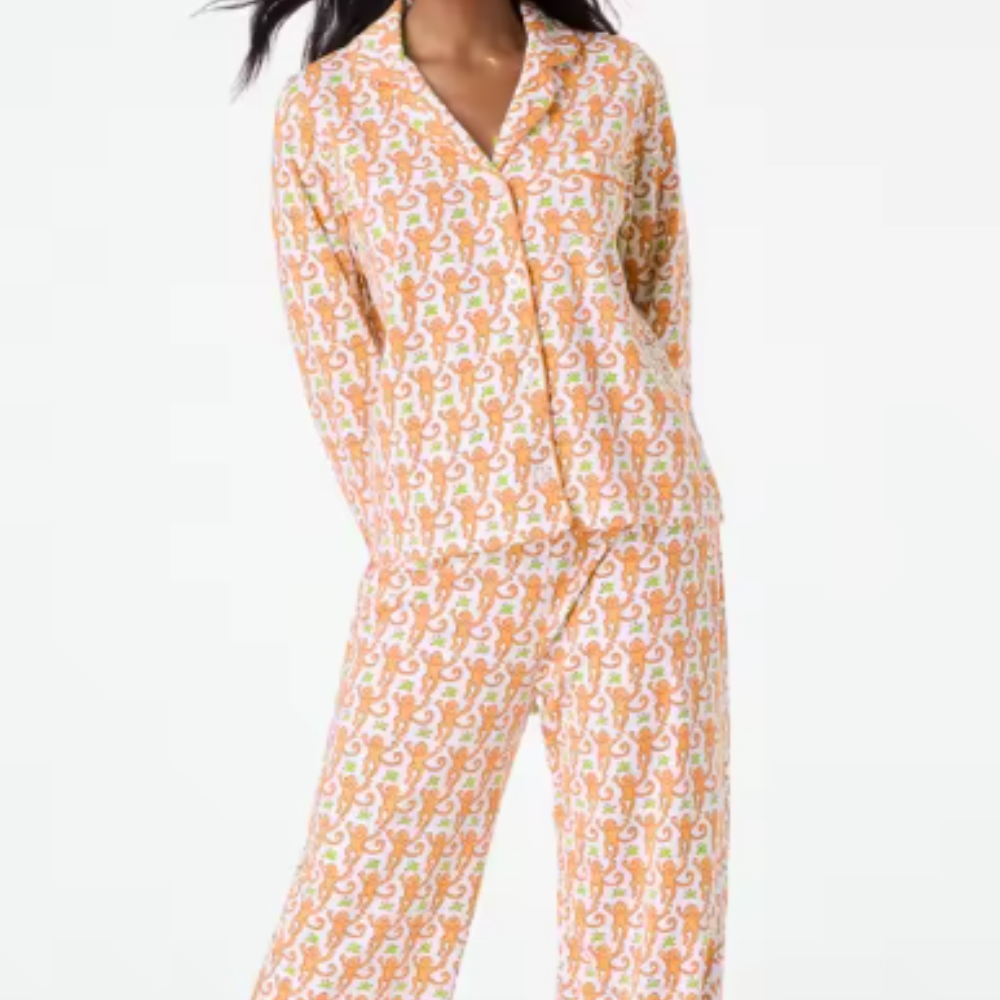 Printed Long Sleeve PJ Set