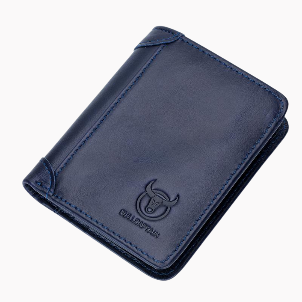 RFID Large Capacity Genuine Leather Bifold Wallet