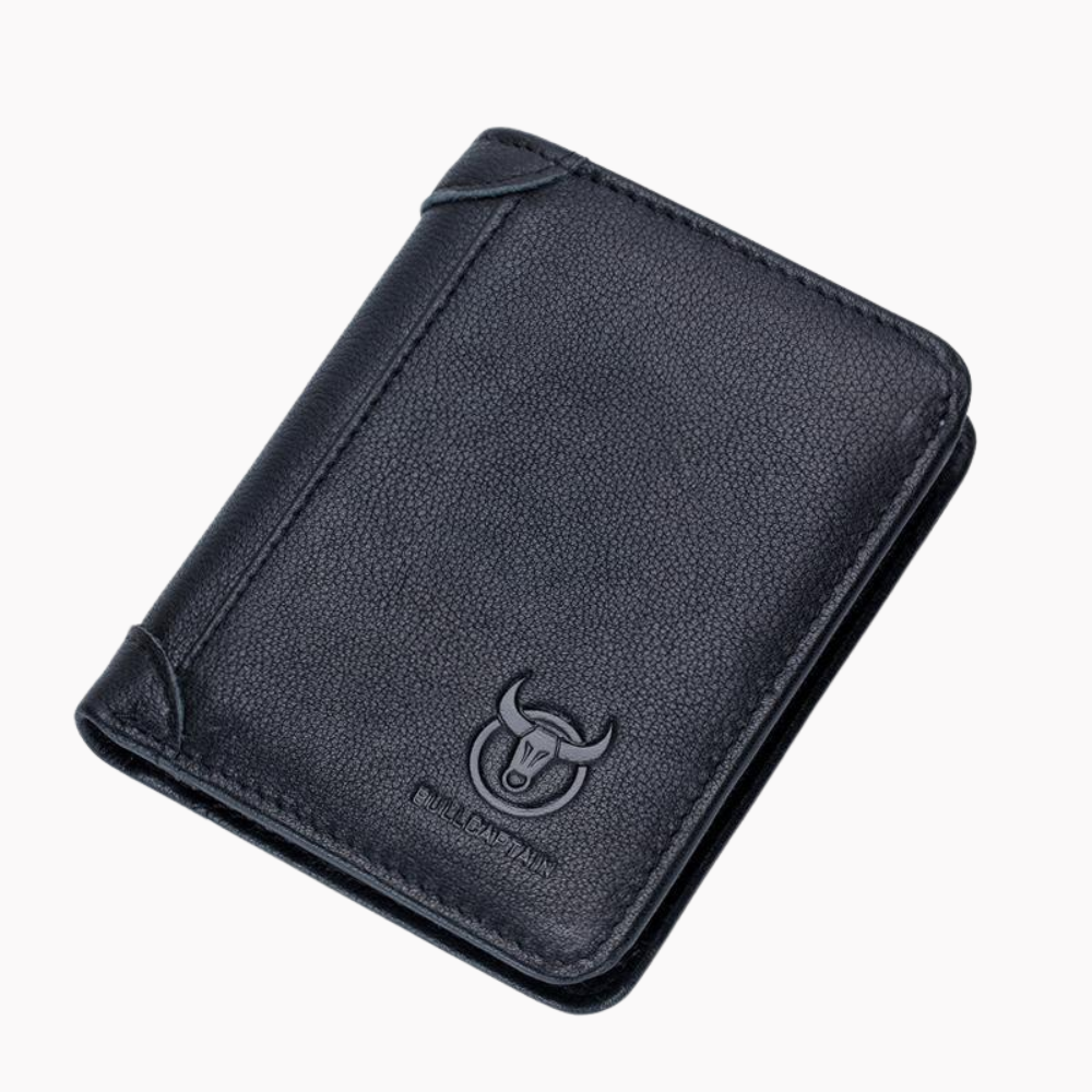 RFID Large Capacity Genuine Leather Bifold Wallet