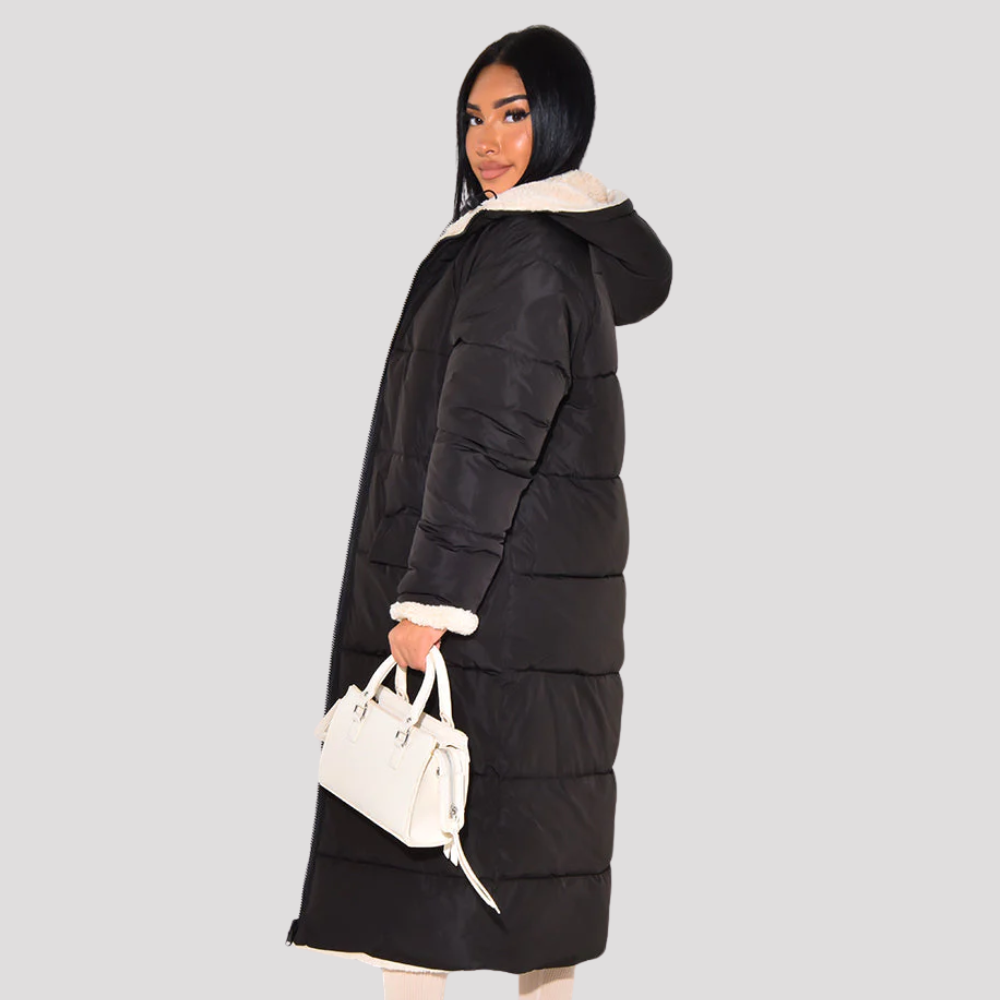 Reversible Long Winter Coat for Women