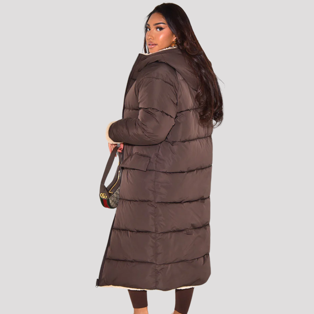 Reversible Long Winter Coat for Women