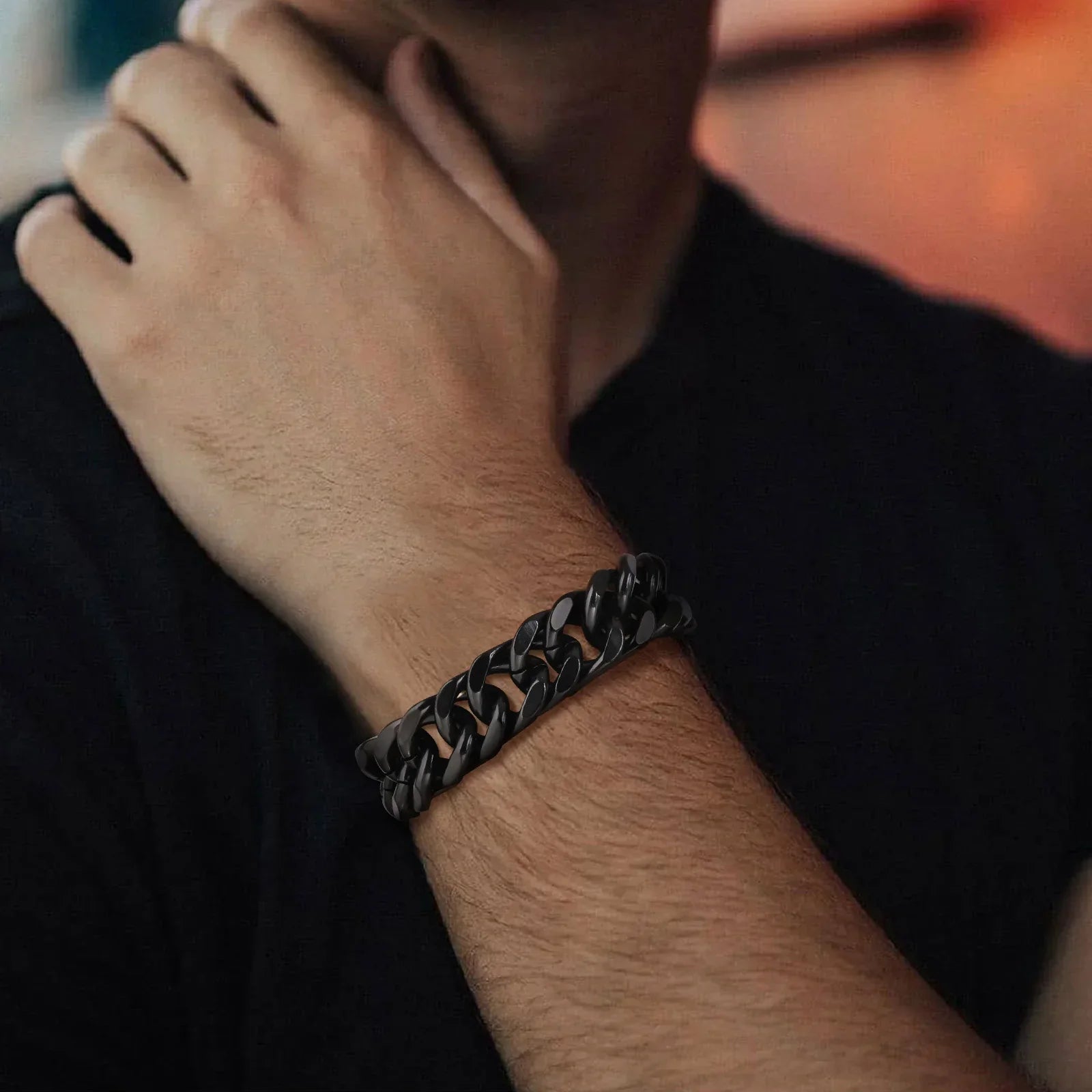 Black Cuban Chain Bracelet