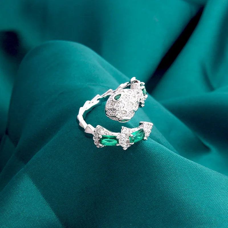 Diamante Snake Ring