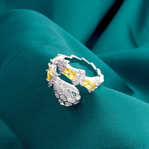 Diamante Snake Ring