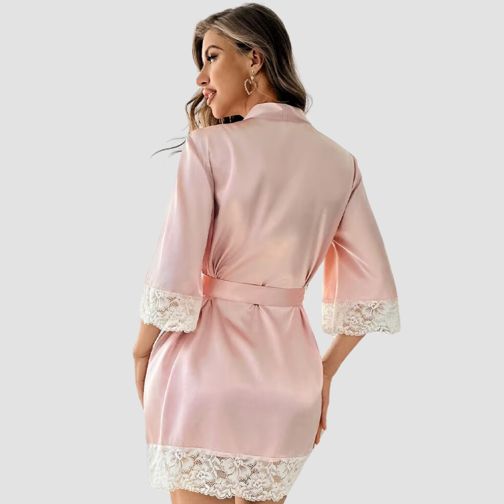 Soft Lace Mini Night Robe