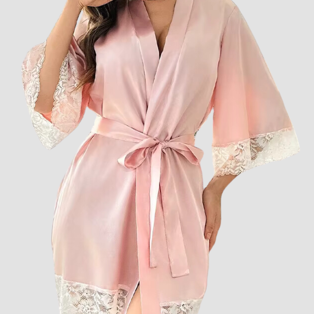 Soft Lace Mini Night Robe