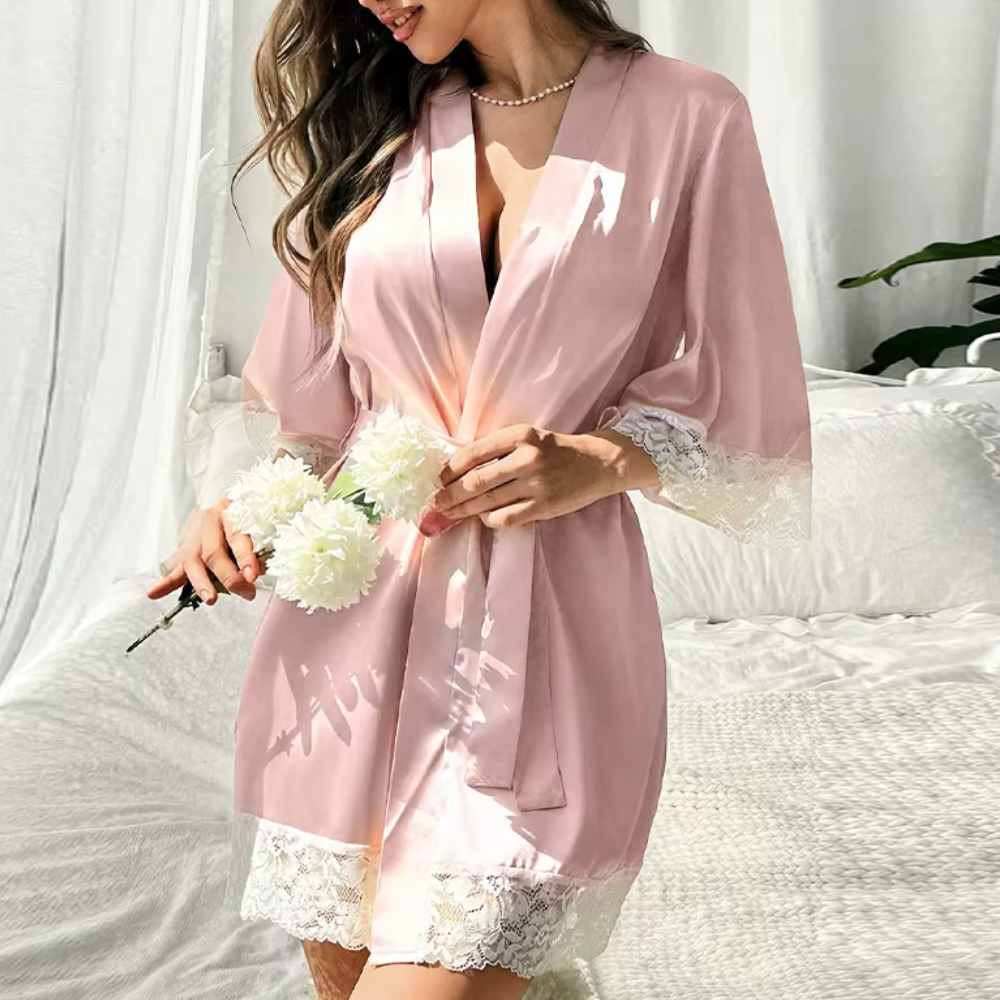 Soft Lace Mini Night Robe